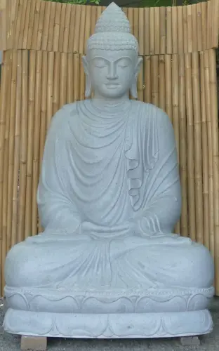 Product image of the product “Seated Buddha made of Riverstone, position Dhyana , H. 220cm. ”